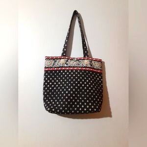 Vera Bradley Women's Crossbody Handbag Shoulder Bag Black Multicolor Coastle